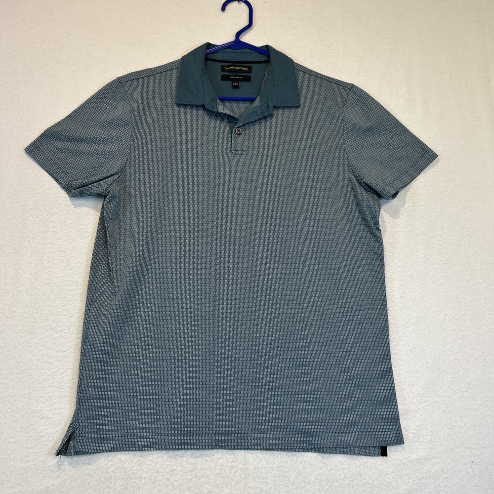 Banana Republic Polo Shirts Mens L Standard Fit Horseshoe Diamond Golf Lot of 2